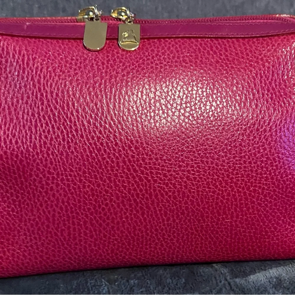 Vintage Mark Cross Pink Leather Crossbody Bag - Picture 5 of 9